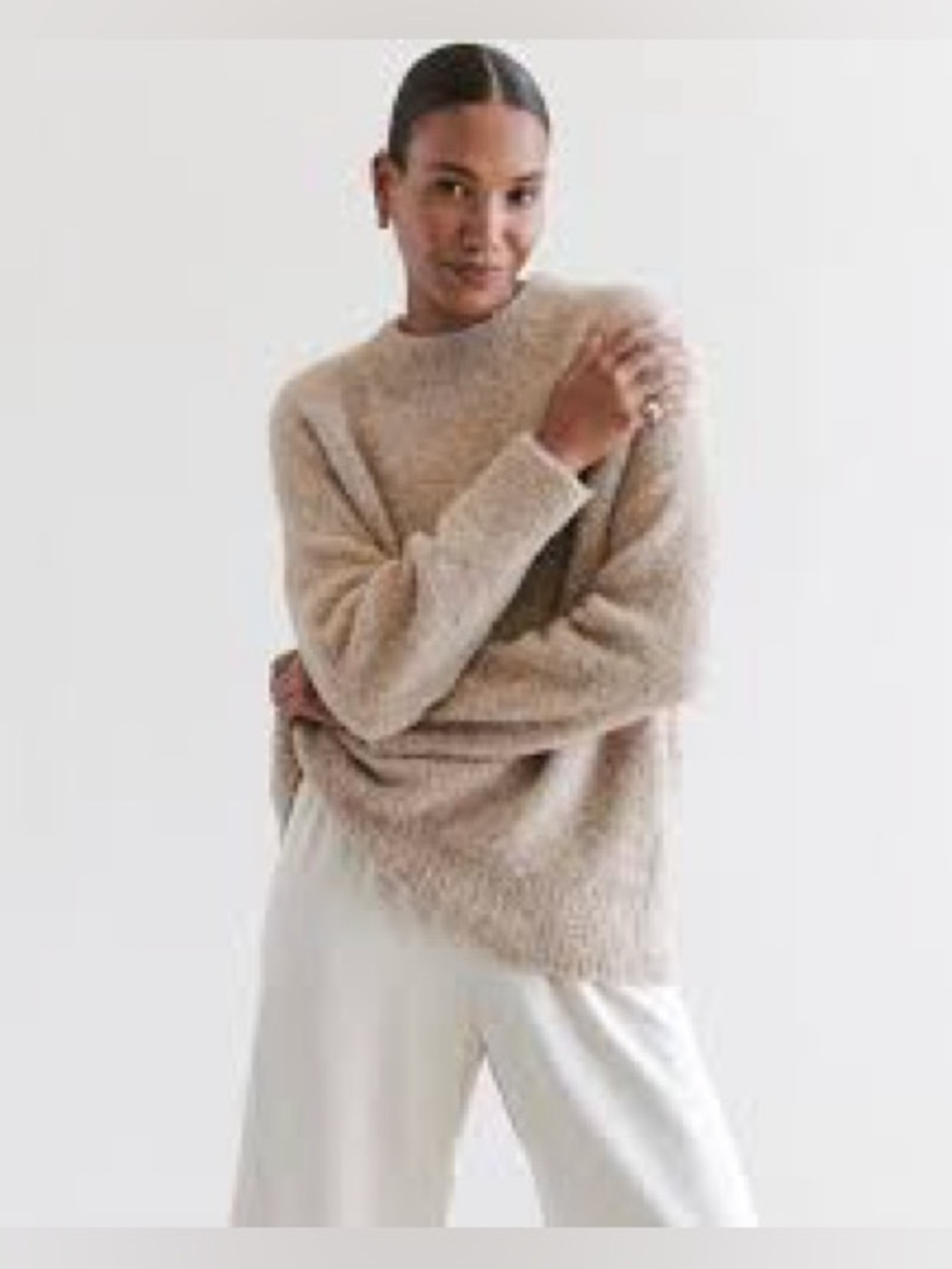 Jenni Kayne Alpaca Bouclé Cocoon Crewneck - Picture 3 of 10